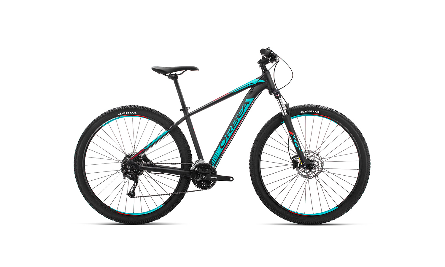 Фотография Велосипед Orbea MX 27 40 (2019) 2019 Черно-голубой 